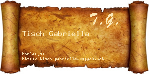 Tisch Gabriella névjegykártya