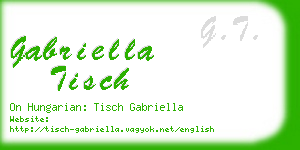 gabriella tisch business card
